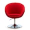 Manhattan Comfort Hopper Swivel Adjustable Height Chair in Red and Polished Chrome AC036-RD - alternate 5